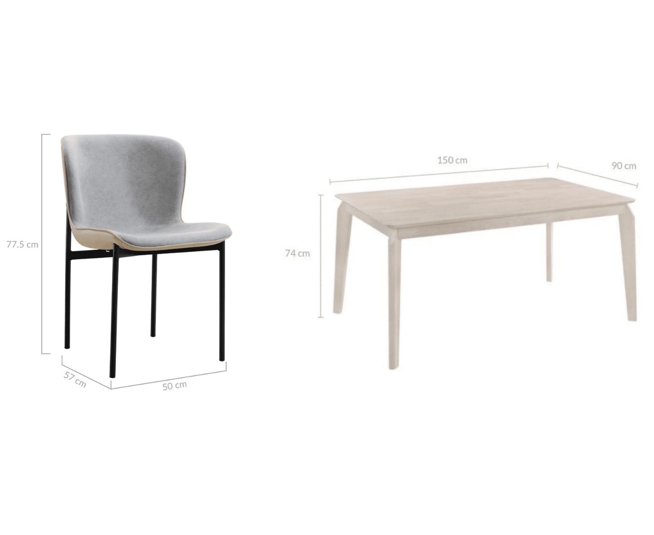 7 Piece Dining Set Combo Table and Chairs
