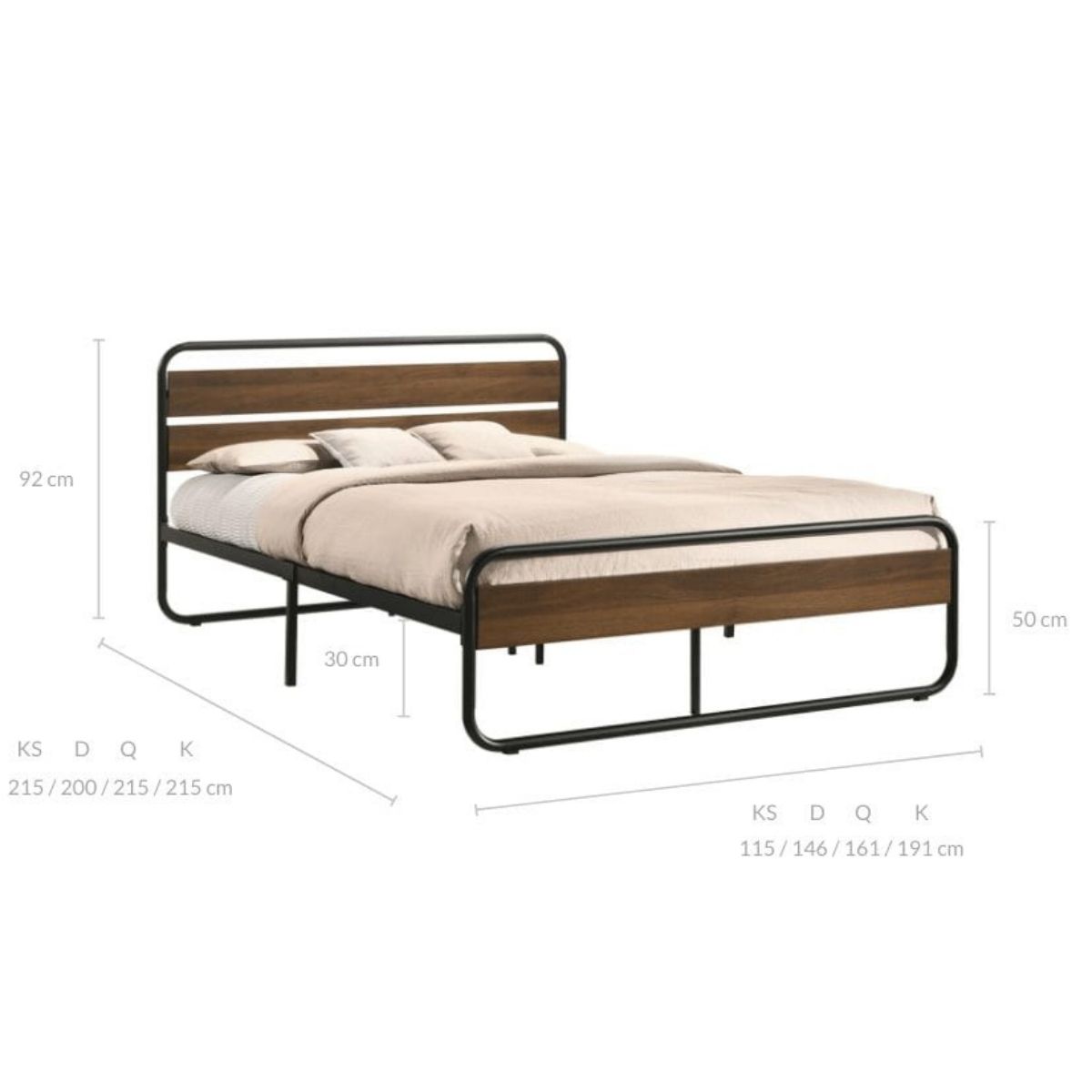 Industrial Bed King Size 
