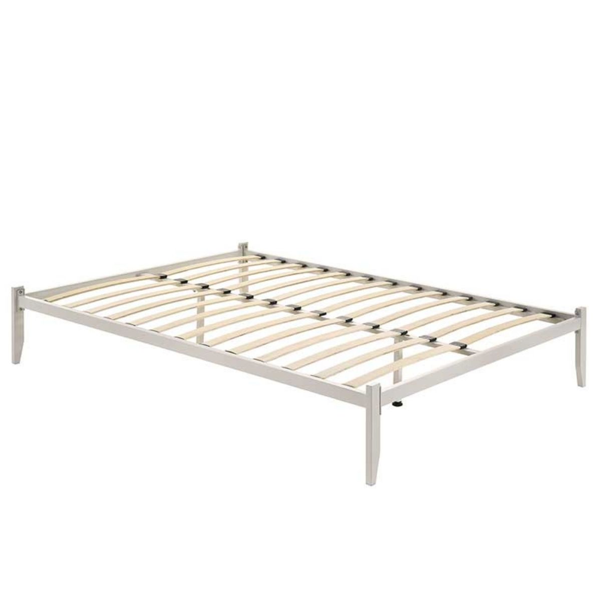 Metal Bed Base Frame White - King Single