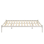 Metal Bed Base Frame Platform Foundation White - Queen