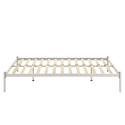 Metal Bed Base Frame White - King