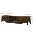 Industrial Style 180cm TV Stand Cabinet Entertainment Unit