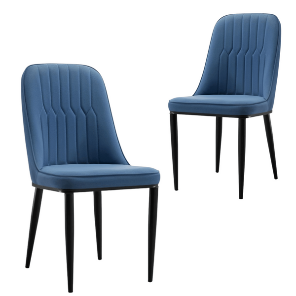  Elegant Classic Design Dining Chair Set of 2-Navy