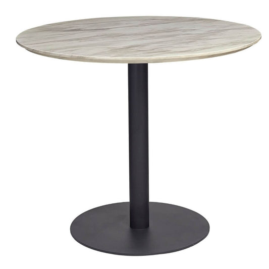Mid-Century Design Round Dining Table- black