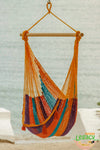 Extra Large Outdoor Cotton Mexican Hammock Chair in Alegra Colour