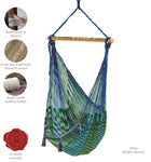 Extra Large Mexican Hammock Chair - Caribe Color