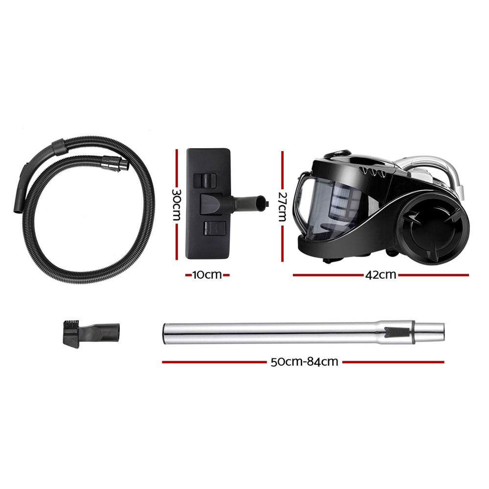 Devanti Vacuum Cleaner Bagless 2200W Black
