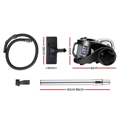 Devanti Vacuum Cleaner Bagless 2200W Black