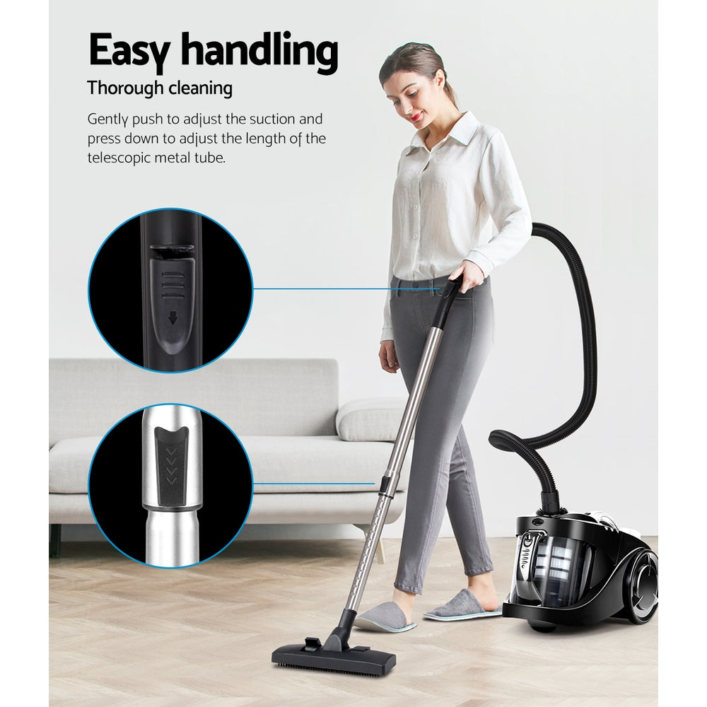 Devanti Vacuum Cleaner Bagless 2200W Black
