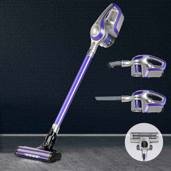  Handheld Vacuum Cleaner Cordless Roller Brush Head Purple