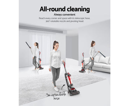 Devanti Upright Vacuum Cleaner Stick Bagless Free-standing Cyclone Filter 1000W