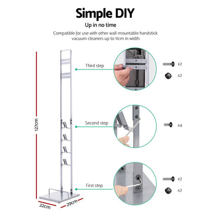 Freestanding Dyson Vacuum Cleaner Stand For V6 7 8 10 11 Silver
