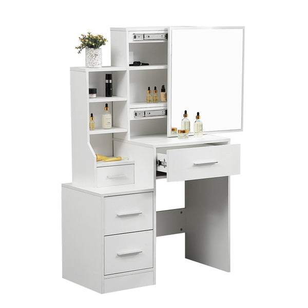 Dressing Table set Stool Mirrors Jewellery Cabinet Organizer