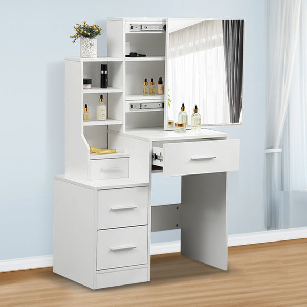 Dressing Table set Stool Mirrors Jewellery Cabinet Organizer