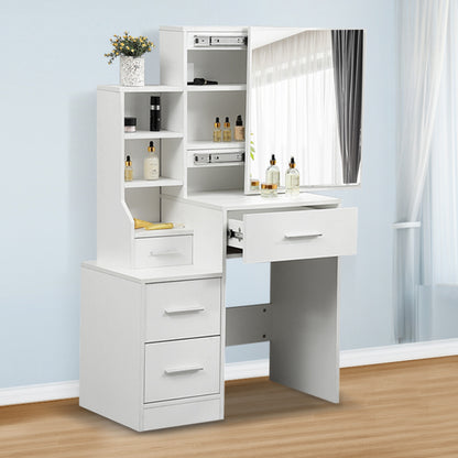 Dressing Table set Stool Mirrors Jewellery Cabinet Organizer