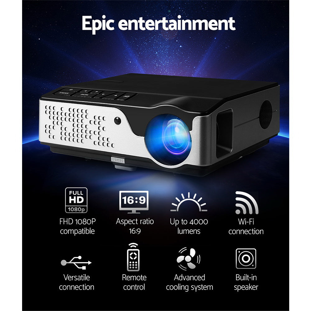 Devanti Video Projector-black