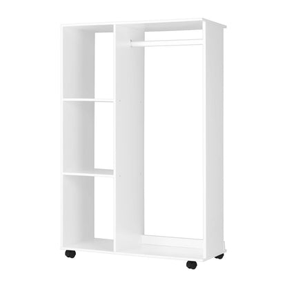 Portable Wardrobe Open Storage Shelves Organizer Clothes Rack Hanging