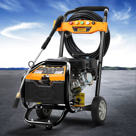 4800PSI 8HP 15M Petrol High Pressure Cleaner Washer Water Jet Hose Gurney