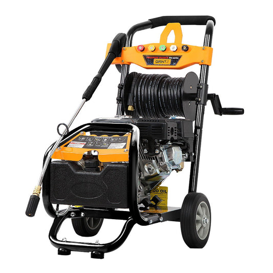4800PSI 8HP 30M Petrol High Pressure Cleaner Washer Water Jet Hose Gurney