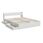 Sleep Space Queen/Double/Single Bed Frame with Storage Drawers