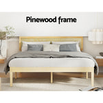 Queen/Double Elegance Bed Frame with Timber Pine Platform