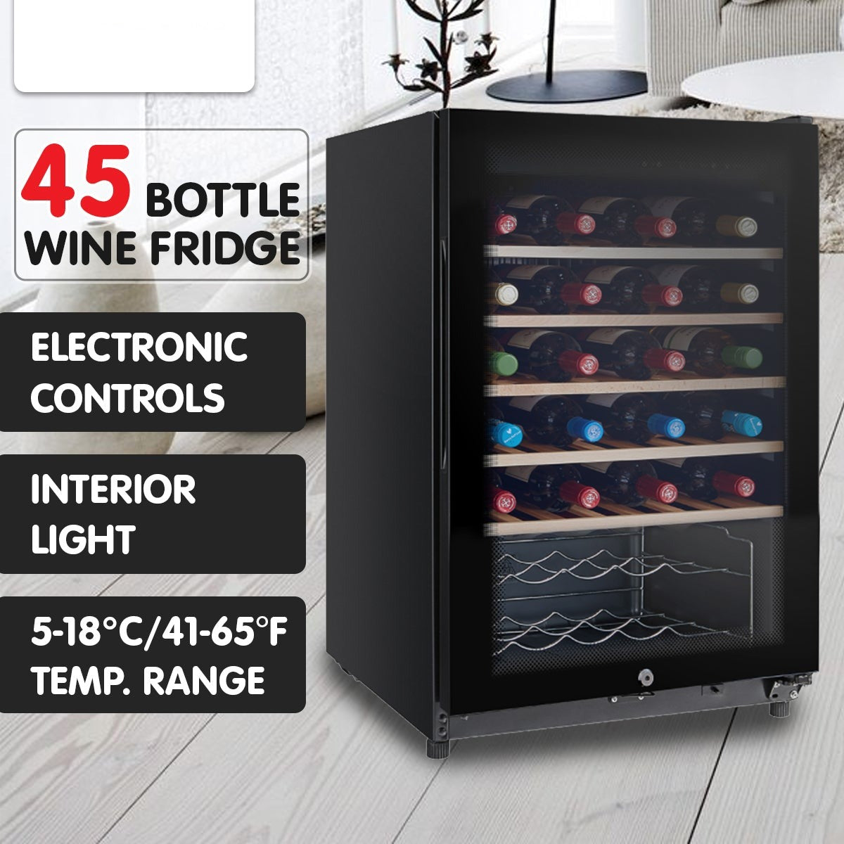 45 bottle wine fridge