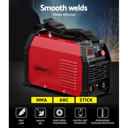 Giantz Inverter Welder Portable Machine 250Amp