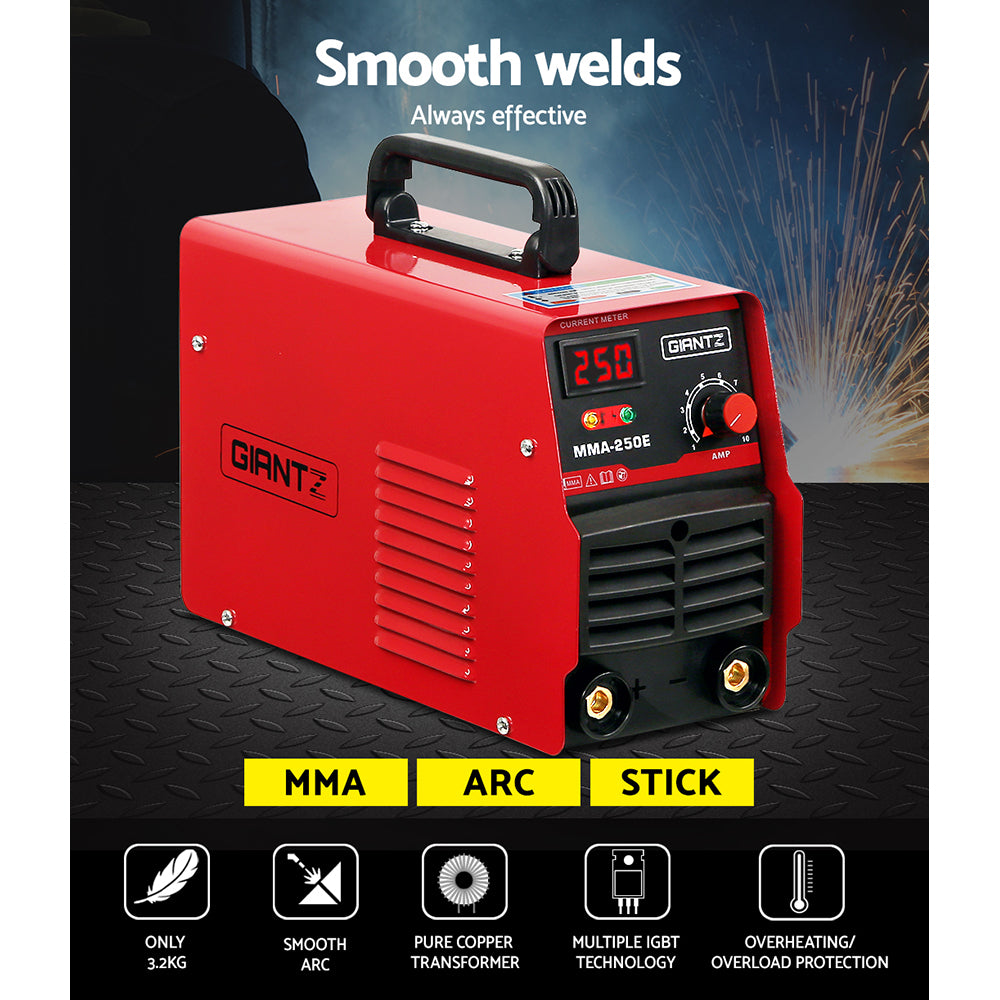 Giantz Inverter Welder DC Portable Machine IGBT 250A