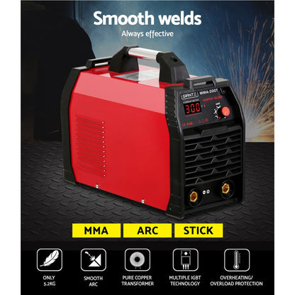 Giantz Inverter Welder Portable MMA Metal Welding 300Amp