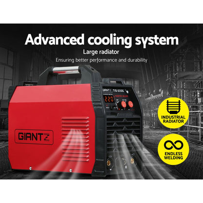 220 Amp Inverter Welder TIG MMA ARC DC Gas Welding Machine Stick Portable