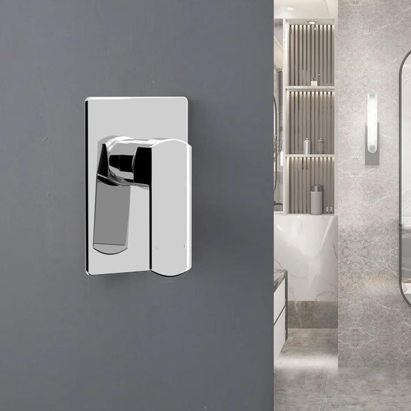  Chrome Wall Basin Shower Mixer Hot Cold Tap Sink Brass Bath Valve Watermark DIY