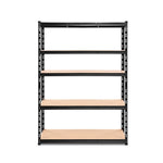 1.8M Warehouse Racking Shelving Storage Shelf Garage Shelves Rack Steel Black