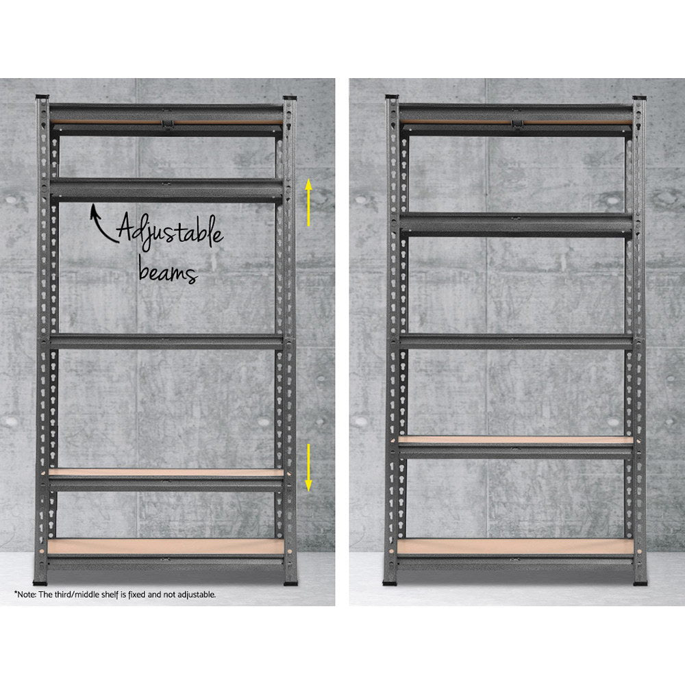 2X1.5M Garage Shelving Warehouse Rack Storage Racking Storage Steel