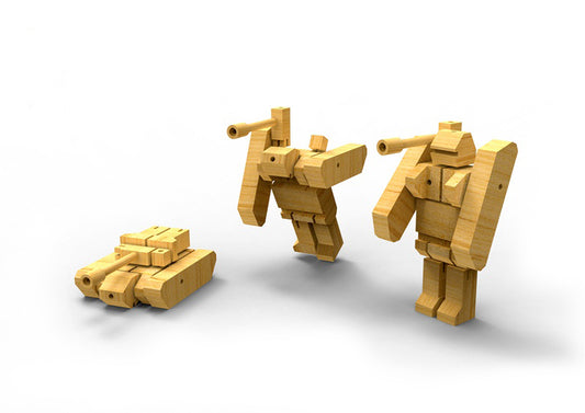 Wooden Transformer - Tank