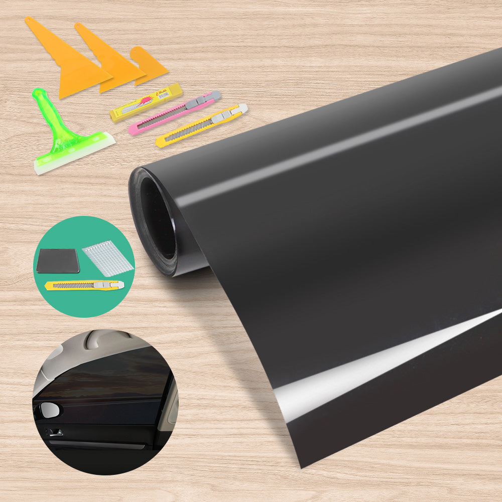 Window Tint Film Black Roll 5% Vlt Home 100Cm X 30M Tinting Tools Kit