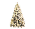 Jingle Jollys Snowy Christmas Tree 2.1M 7FT LED Lights Xmas Decorations Warm White