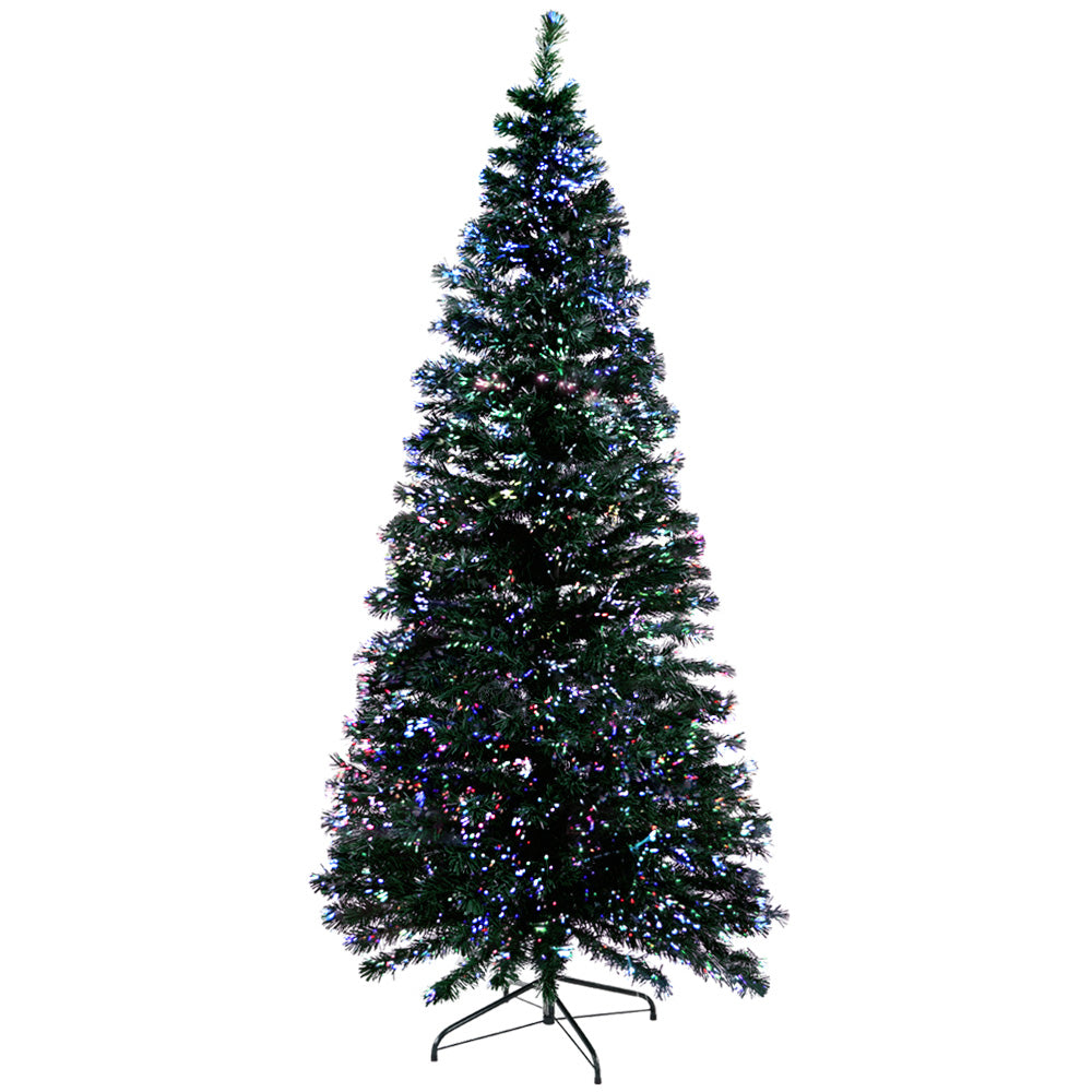 Jingle Jollys 2.1M 7FT LED Christmas Tree Optic Fiber Xmas Multi Colour Lights - Melbourne Home & Living