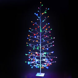 Jingle Jollys Christmas Tree 1.8M 176 Led Xmas Multicolour Lights Optic Fibre