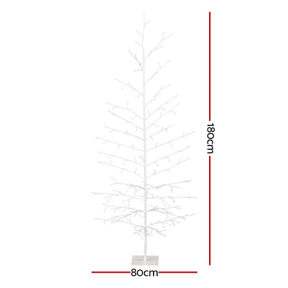 Jingle Jollys Christmas Tree 1.8M 176 Led Xmas Multicolour Lights Optic Fibre