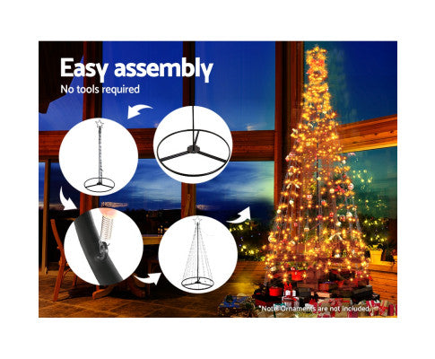 Jingle Jollys 3M LED Christmas Tree Lights Xmas 330pc LED Warm White Optic Fiber