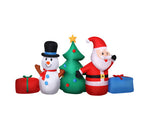 Jingle Jollys Christmas Tree 2.7M Inflatable Snowman Lights Outdoor Decorations