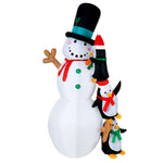 Jingle Jollys 2.4M Christmas Inflatable Snowman Lights Outdoor Decorations