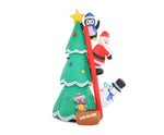 Jingle Jollys Inflatable Christmas Tree Santa 1.8M LED Light