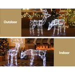Christmas Lights 200 LEDs Fairy Light Reindeer 2pcs Decorations