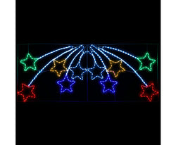 Jingle Jollys Christmas Motif Lights LED Star Fall Light Waterproof Outdoor Xmas
