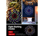 Spin and Sparkle: 128 LED 50cm Fairy Lights with Whirling Motion