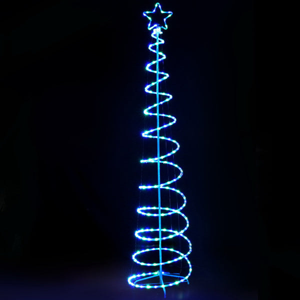  2.4M LED Christmas Tree Motif Lights Outdoor Colourful 8 Modes