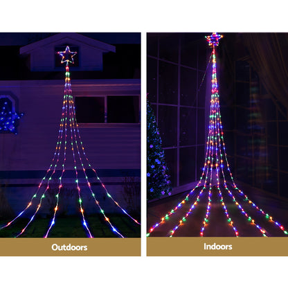 Jingle Jollys 5M Christmas Curtain Lights Led Motif Fairy String Light Outdoor