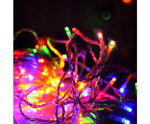  Jingle Jollys 50M Christmas String Lights 500LED Multi Colour