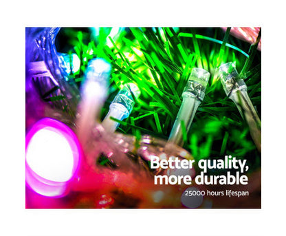 Jingle Jollys 50M Christmas String Lights 500LED Multi Colour